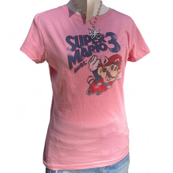 2000s Super Mario Brothers 3 Pink Tee - Picture 1 of 8